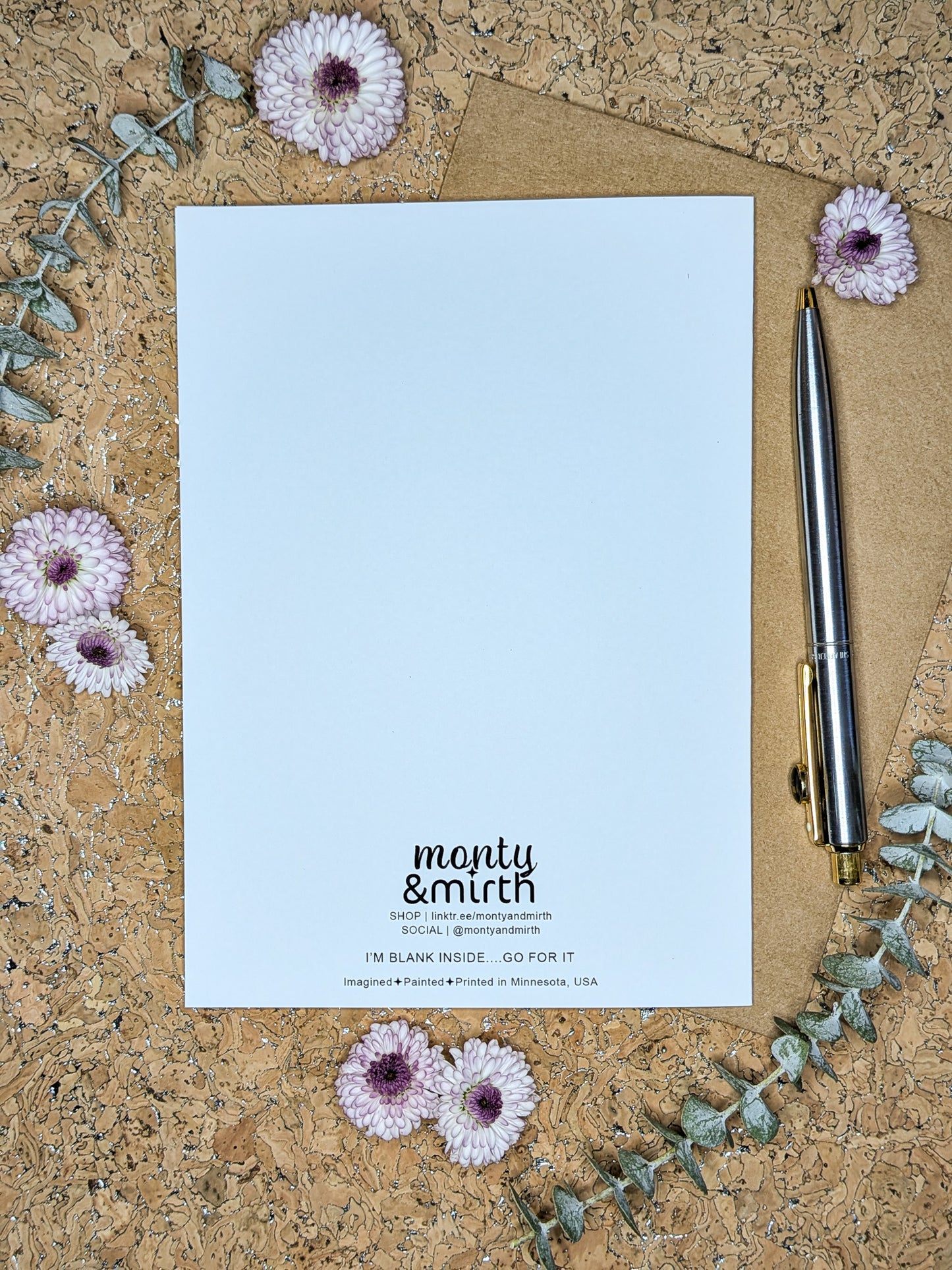 Funny Watercolor Clam Birthday Card